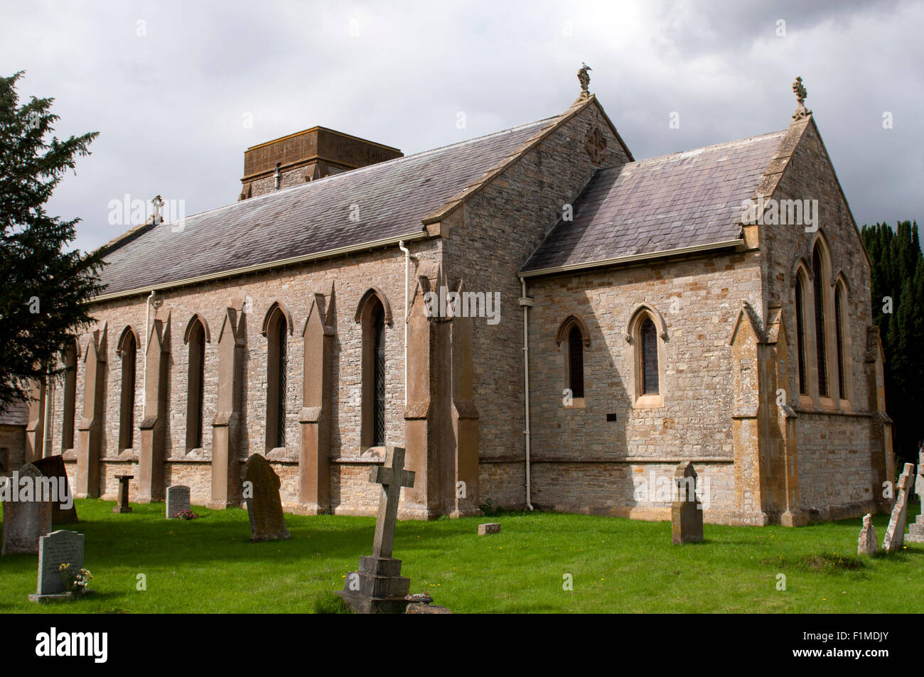 St. David`s Church, Newbold-on-Stour, Warwickshire, England, UK Stock Photo